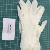 Опудренные перчатки размер M