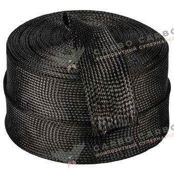 Углеродный  рукав (чулок) 12К, 100г/м, 60мм (код_6900)