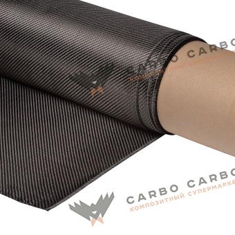 Углеродная ткань твил 2/2-3К, 240г/м², 1000мм (код_5599)