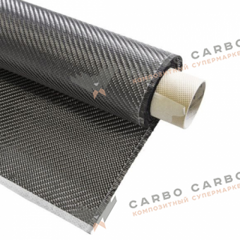 Углеродная ткань твил 2/2-12K, 600г/м², 1000мм (код_3806)