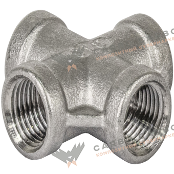 Резьбовой фитинг из нержавеющей стали, крестовина, 1/4 дюйма резьба