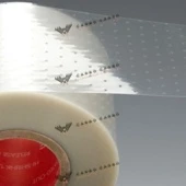 Термоусадочная лента прозрачная с перфорацией 63,5 мм